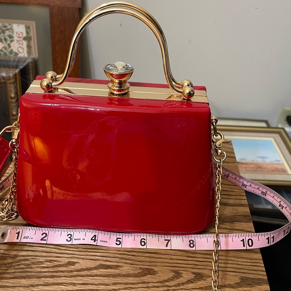 Candy Apple Red Diamond pin up purse